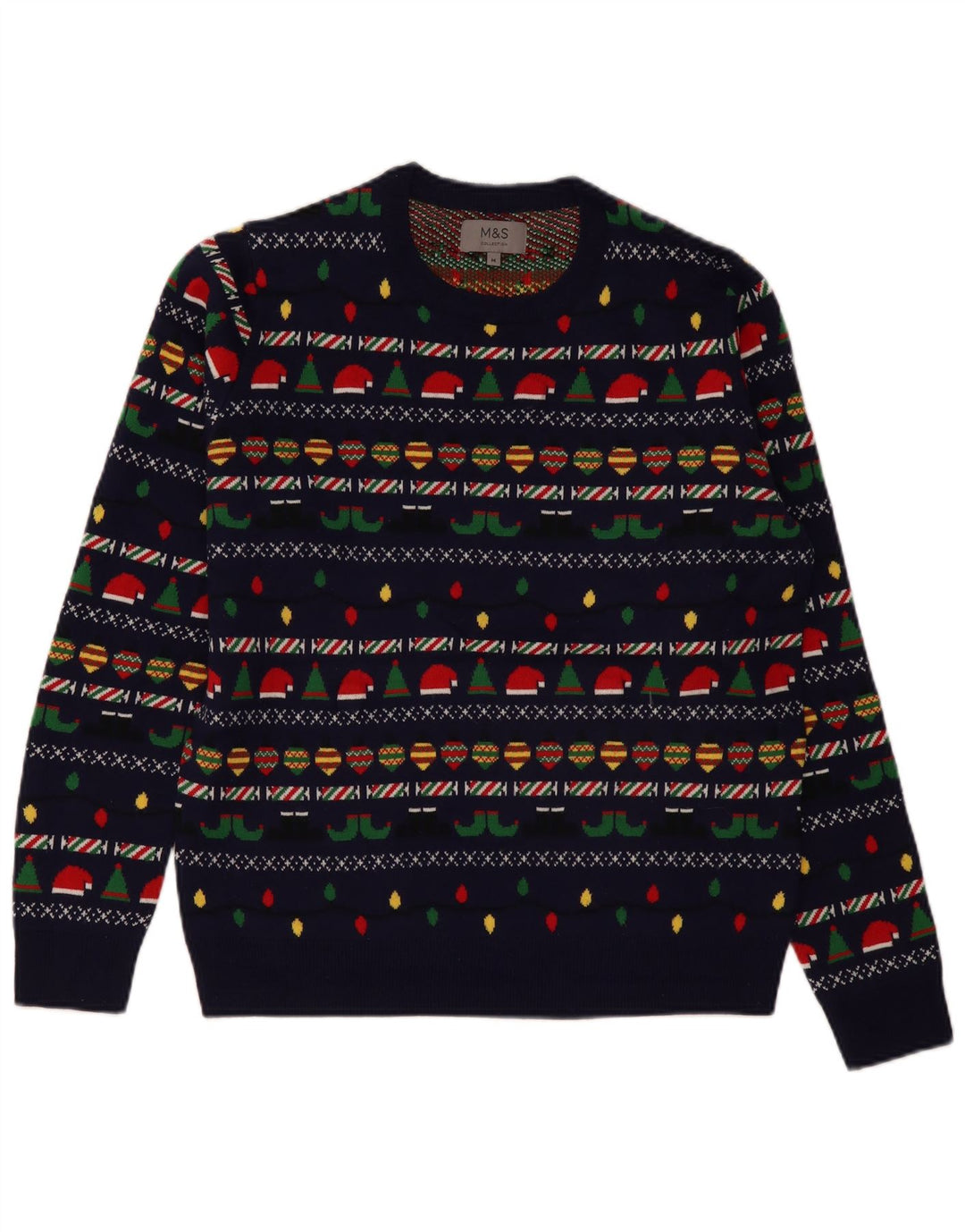Marks & Spencer Herretrøjetrøje med rund hals mellem marineblå jul