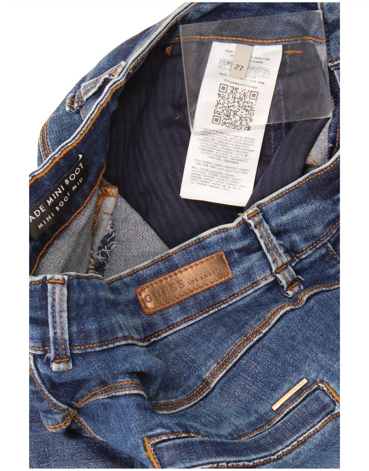 Guess Dame Jade Mid Rise Bootcut Jeans W27 L32 Blå Bomuld