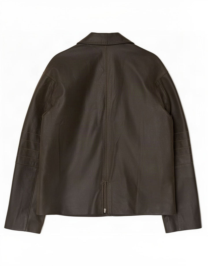 Conbipel Herre Læderjakke IT 48 Medium Khaki