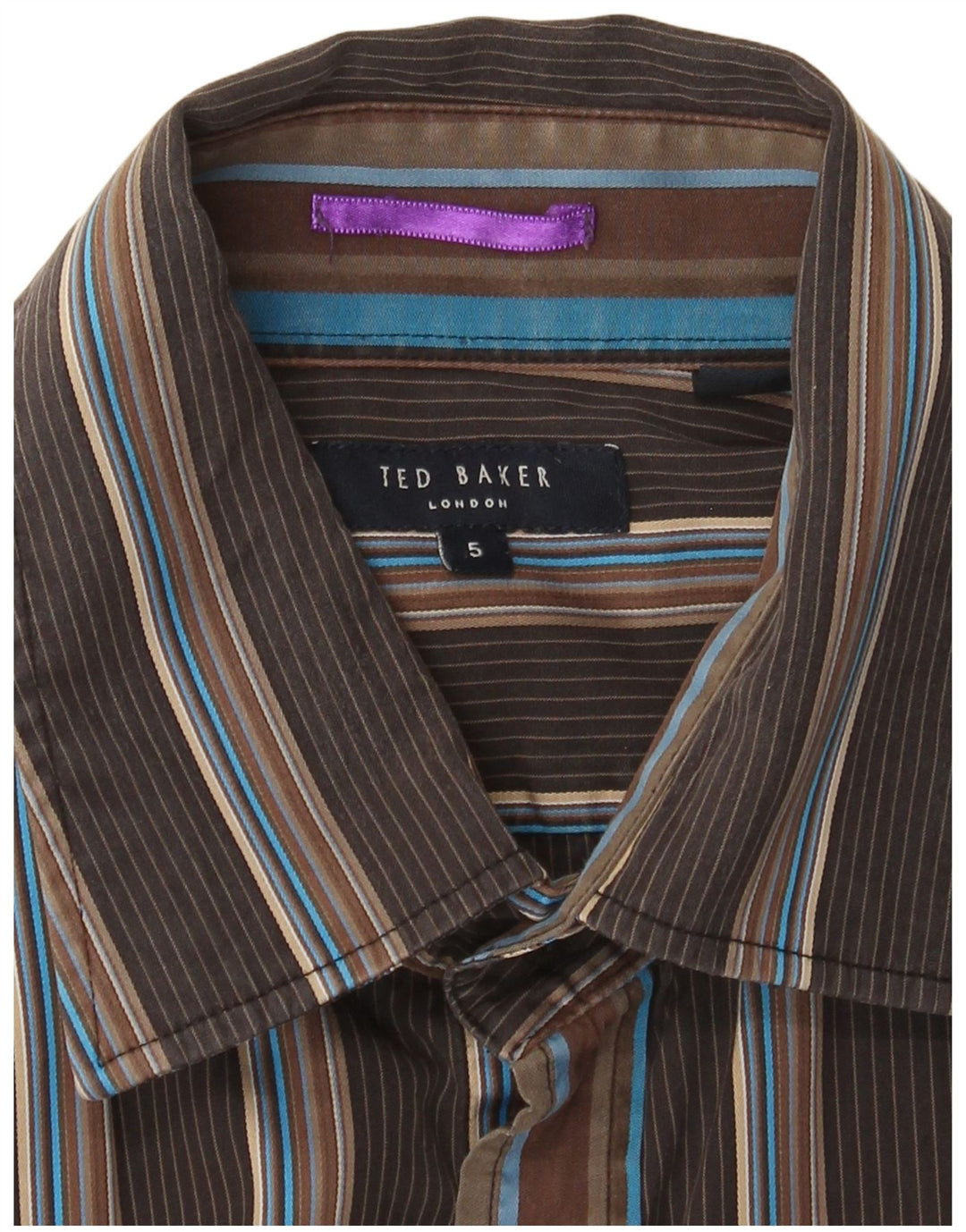 Ted Baker Herreskjorte str. 5 XL Brunstribet