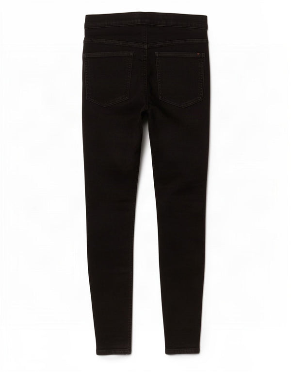 Marks & Spencer Dame Jegging Jeans UK 10 Small W30 L25 Black Bomuld