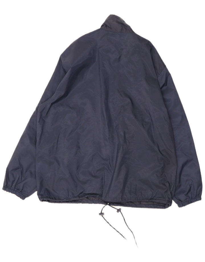 Lotto Regnjakke til mænd UK 38 Medium Navy Blue Colourblock Nylon
