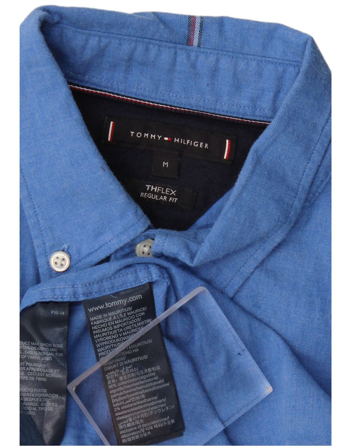 TOMMY HILFIGER Herre Regular Fit skjorte Medium Blue Bomuld