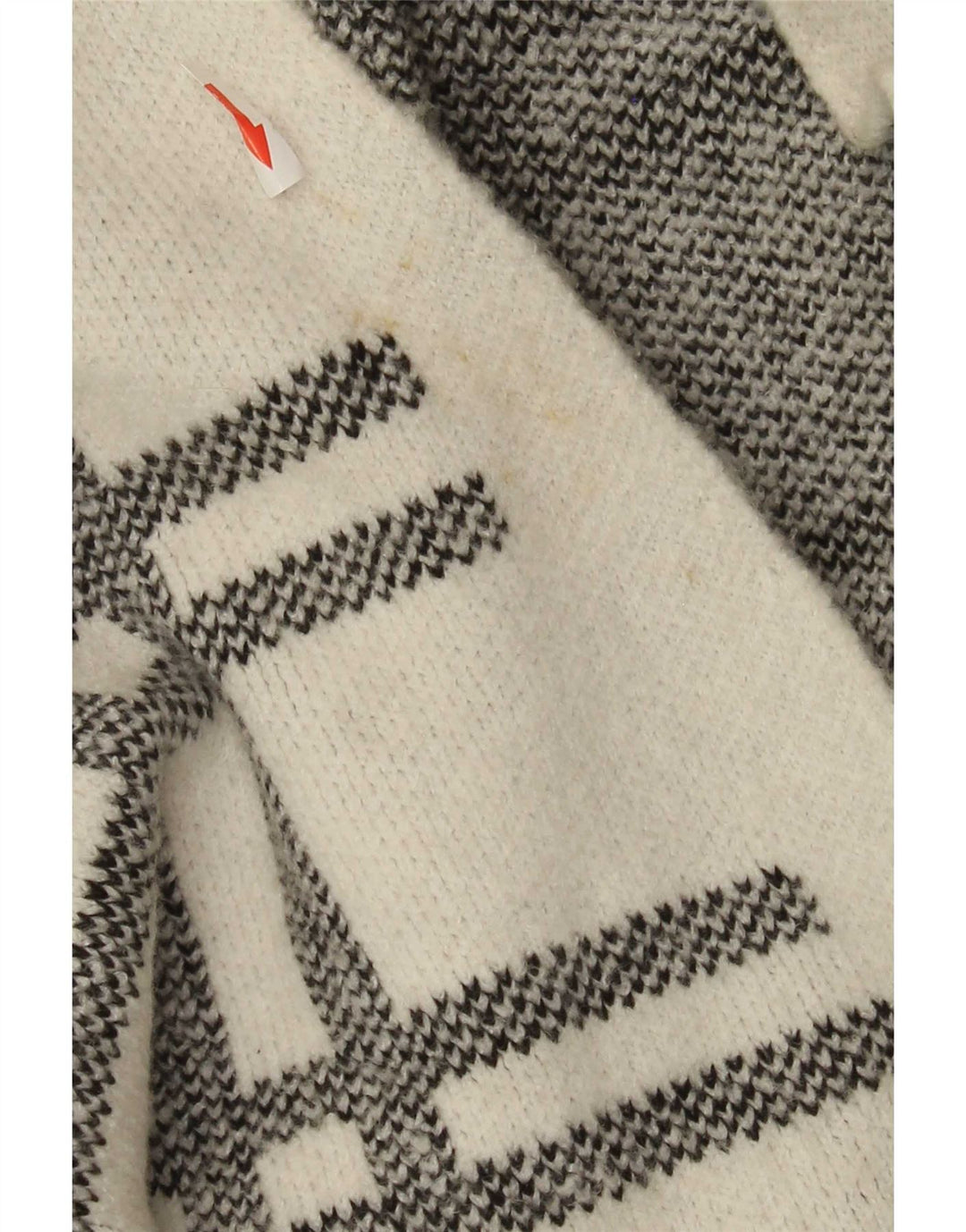 Marks & Spencer Dame Longline Cardigan Sweater UK 16 Large White Check