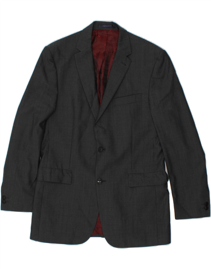 PIERRE CARDIN Mens 2 Button Blazer Jacket UK 40 Large Grey Polyester Vintage Pierre Cardin and Second-Hand Pierre Cardin from Messina Hembry 