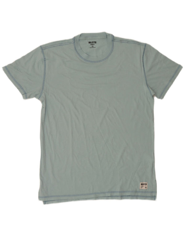 Hollister Herre T-Shirt Top Medium Blå Bomuld