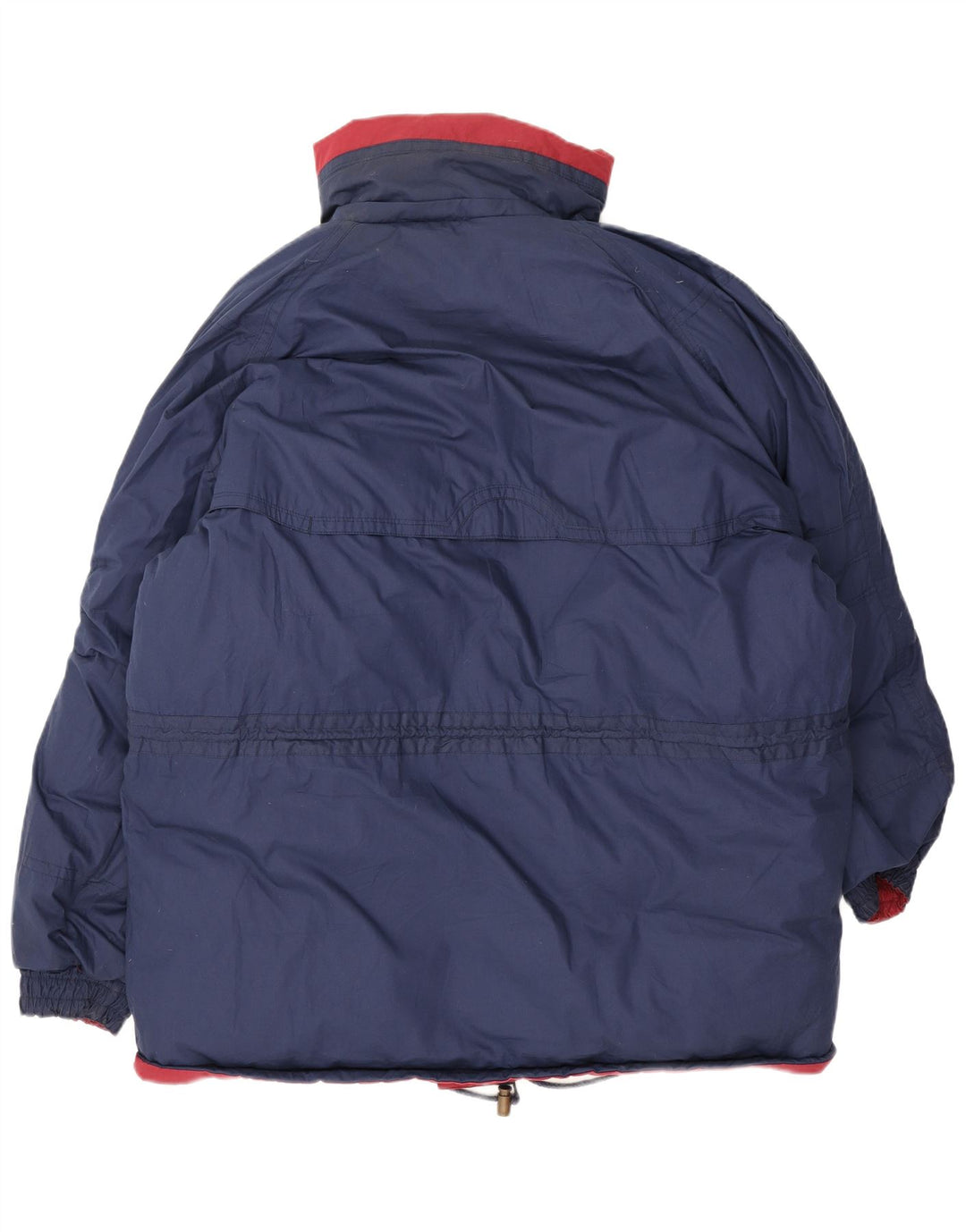 Vintage Herre Oversized Vendbar Polstret Jakke UK 40 Large Red