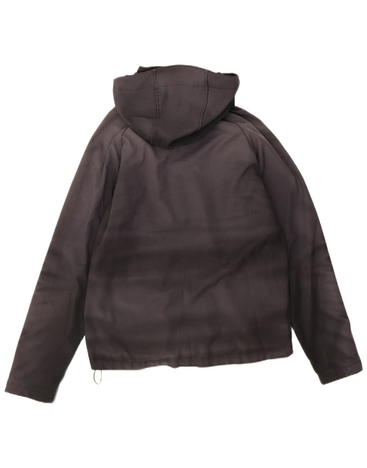 Columbia Herre Hooded Windbreaker Jacket UK 40 Large Black Tie Dye Polyester