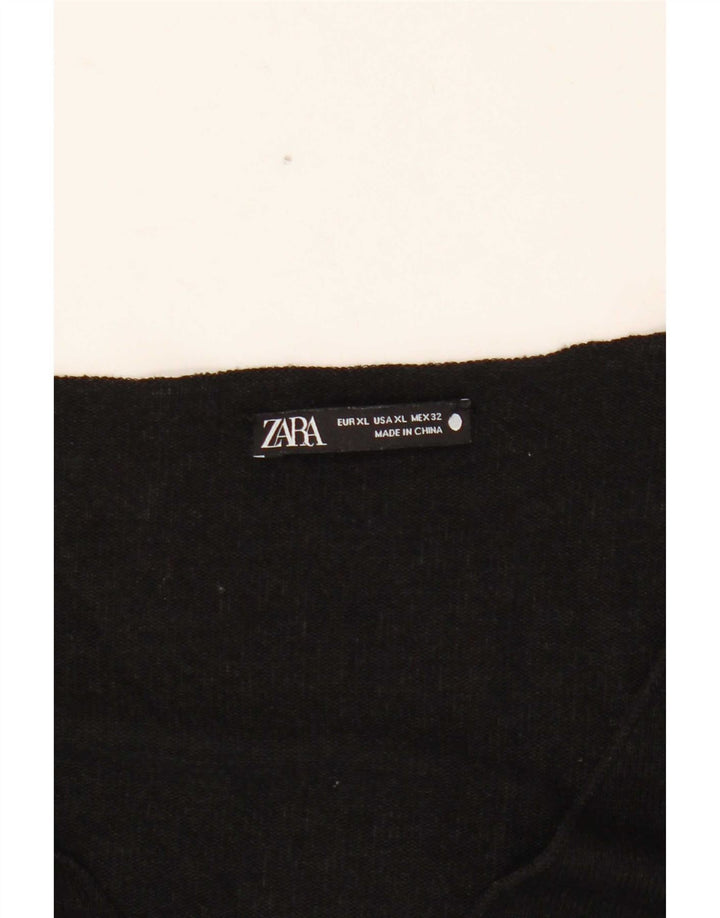 Zara Dametop Langærmet UK 18 XL Sort