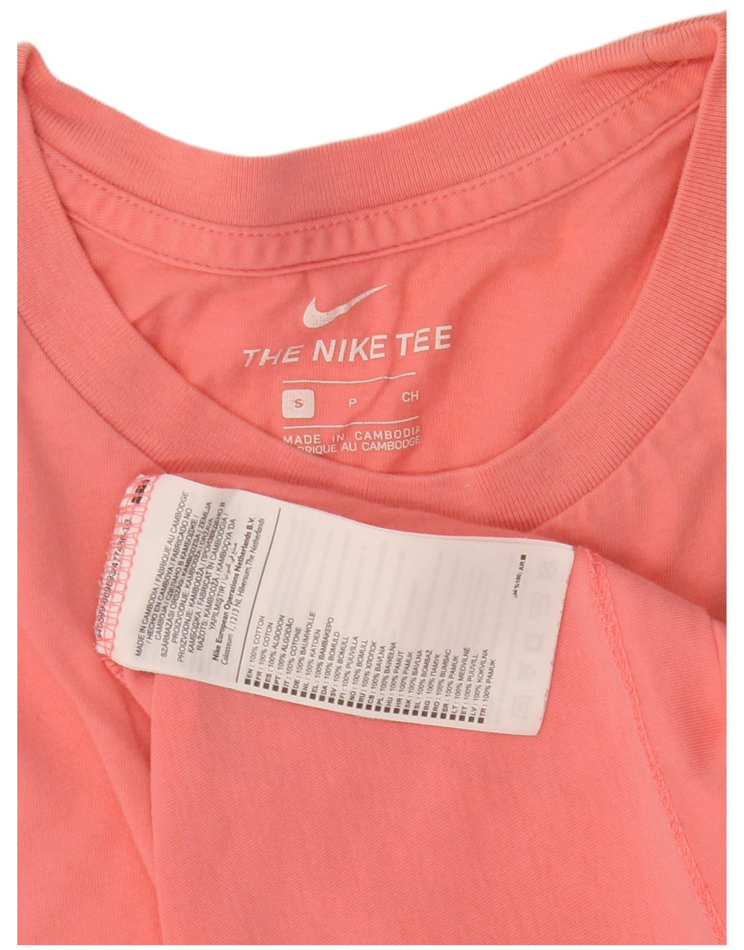 NIKE grafisk t-shirt til mænd, lille pink bomuld