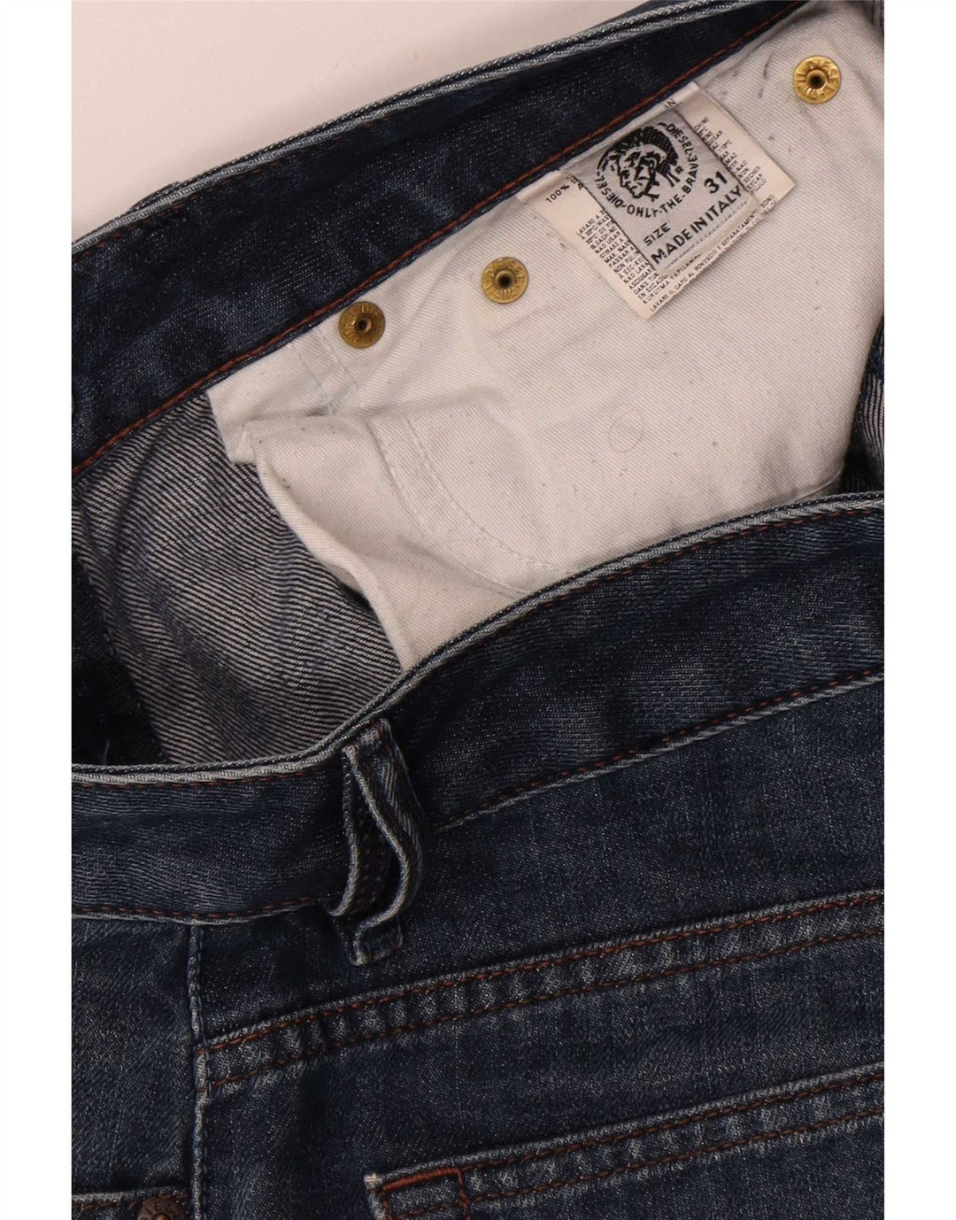 Diesel Straight Jeans til mænd W31 L32 Blå Bomuld