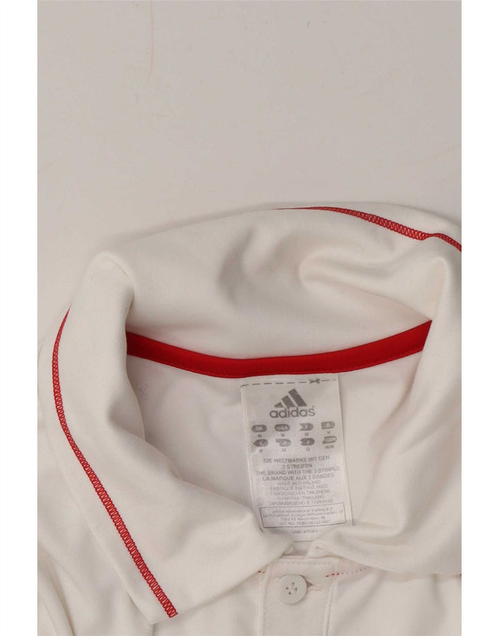 Adidas Poloskjorte til mænd Medium White Polyester
