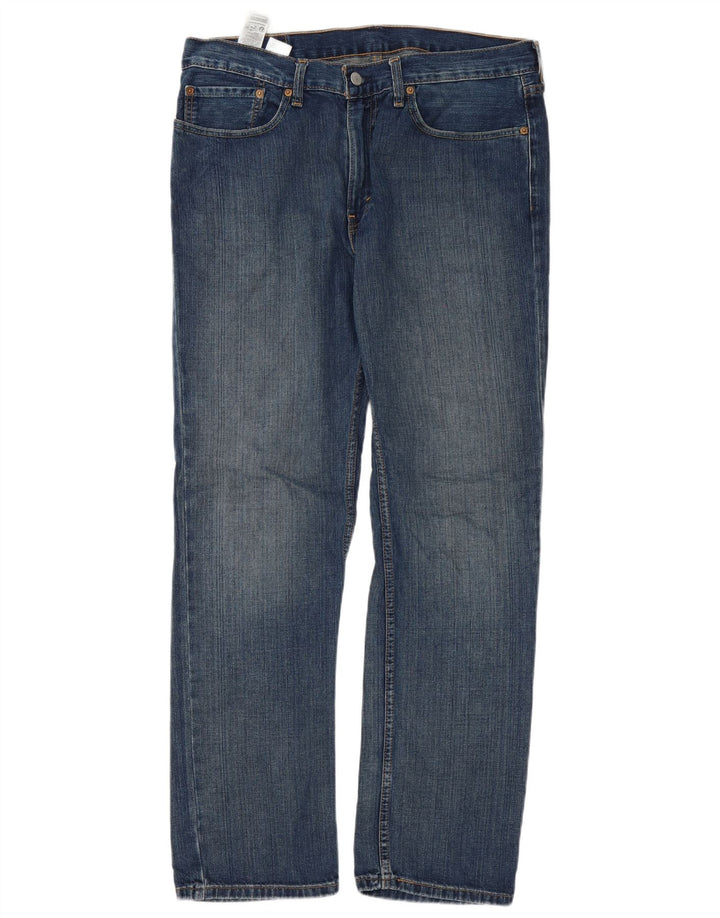 Levi's Herre 514 Straight Jeans W34 L32 Blå Bomuld