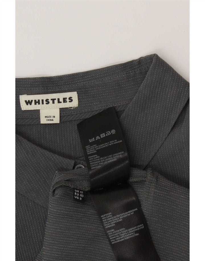 Whistles Dameskjorte UK 12 Medium Grey Cupro