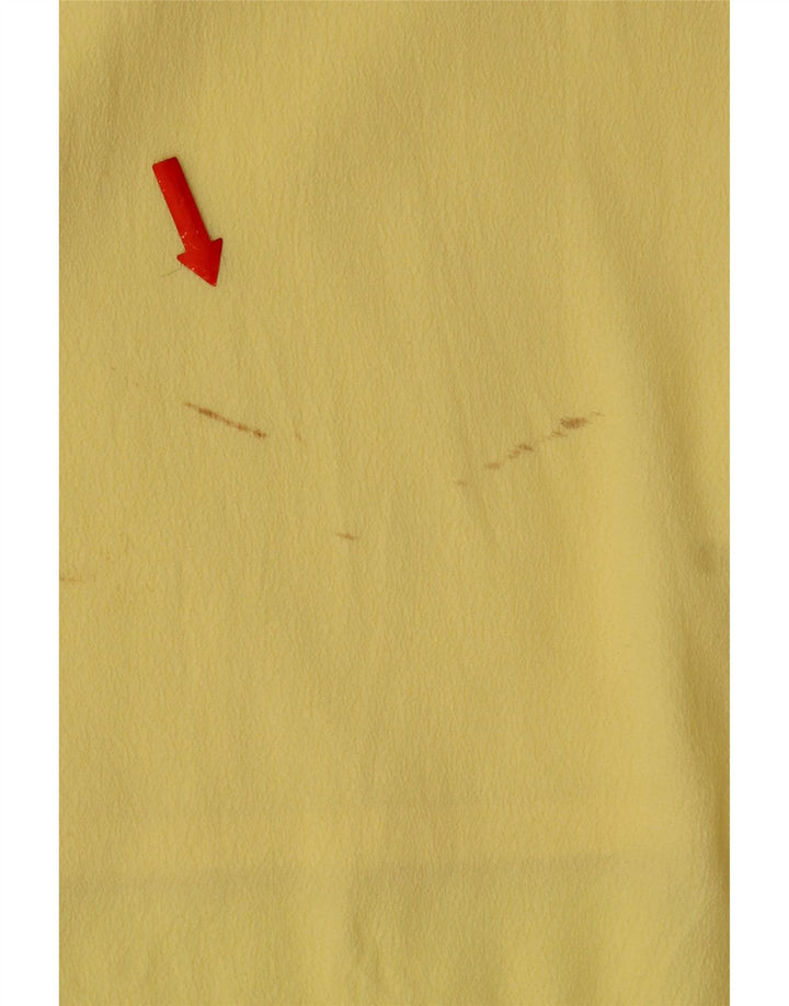 French Connection Dame ærmeløs Maxikjole UK 12 Medium Yellow Viscose
