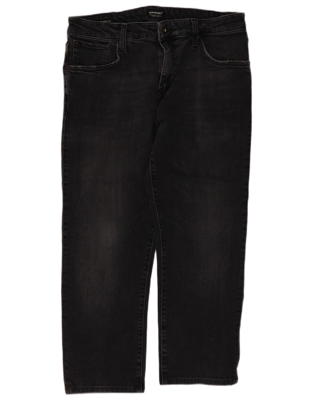 Superdry herre cropped jeans W34 L24 sort bomuld