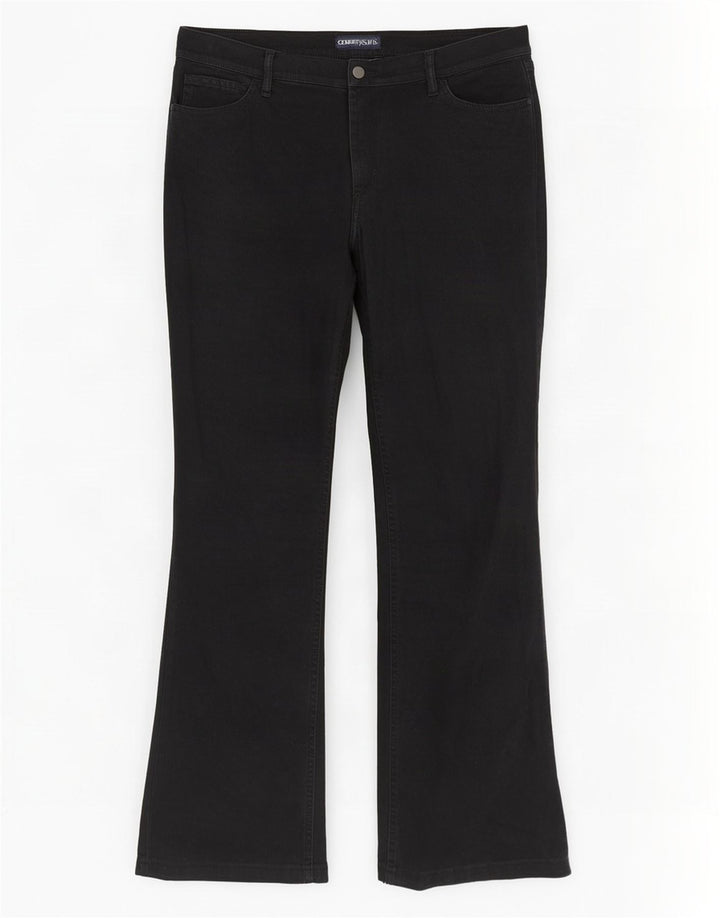 Cerruti 1881 Dame Bootcut Jeans W32 L29 Marineblå Bomuld