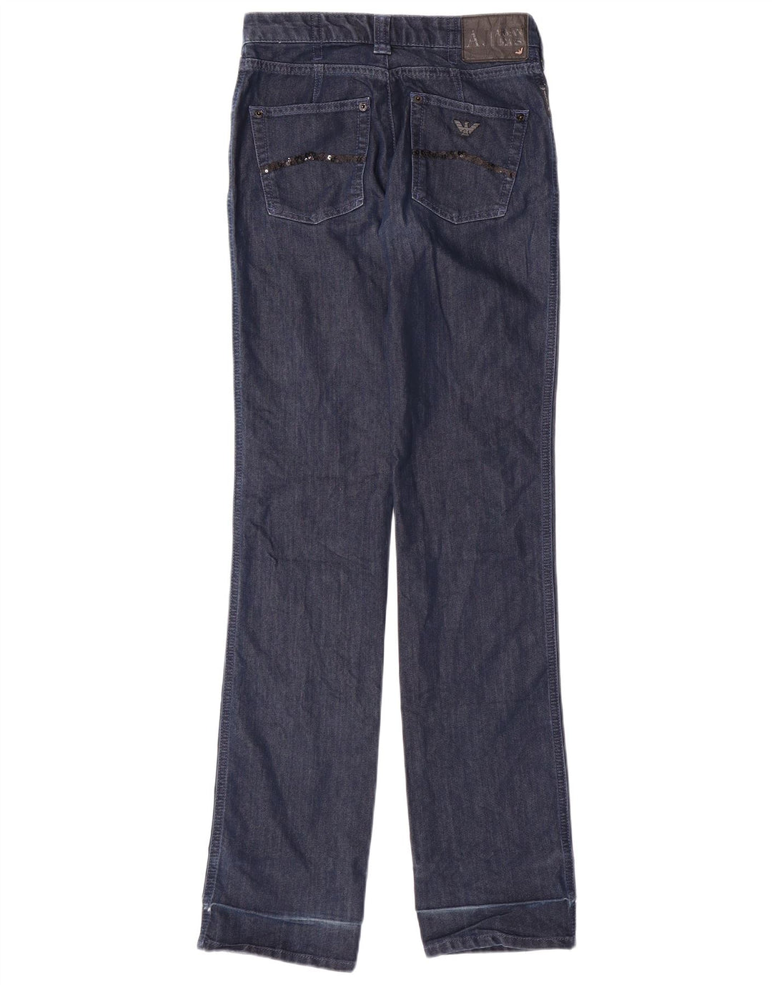 ARMANI Womens Straight Jeans W26 L32  Navy Blue