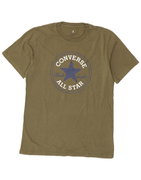 Converse Herre grafisk T-shirt Top Lille Khaki Bomuld