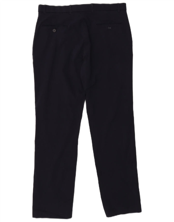 TOMMY HILFIGER Straight Chino-bukser til mænd W34 L30 Navy Blue Rayon
