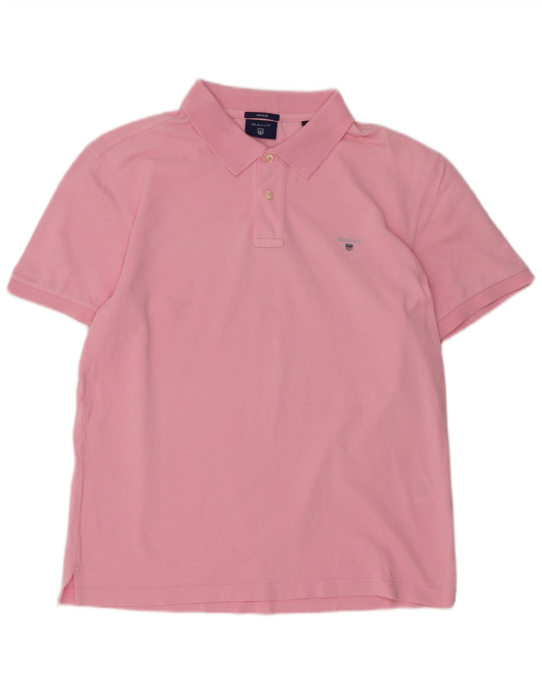 GANT Herre Regular Fit Polo Shirt Large Pink Bomuld