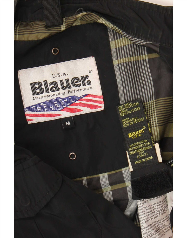 Blauer Womens Utility Jacket UK 14 Medium Black Polyester
