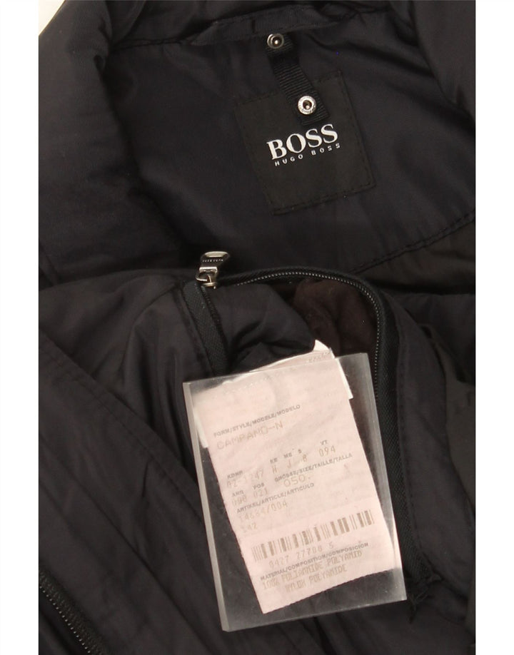 Hugo Boss Herre Overfrakke IT 50 Stor Sort Polyamid