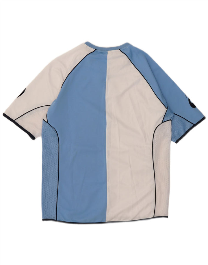Asics Herre grafisk T-shirt Top Medium Blue Colourblock Polyester