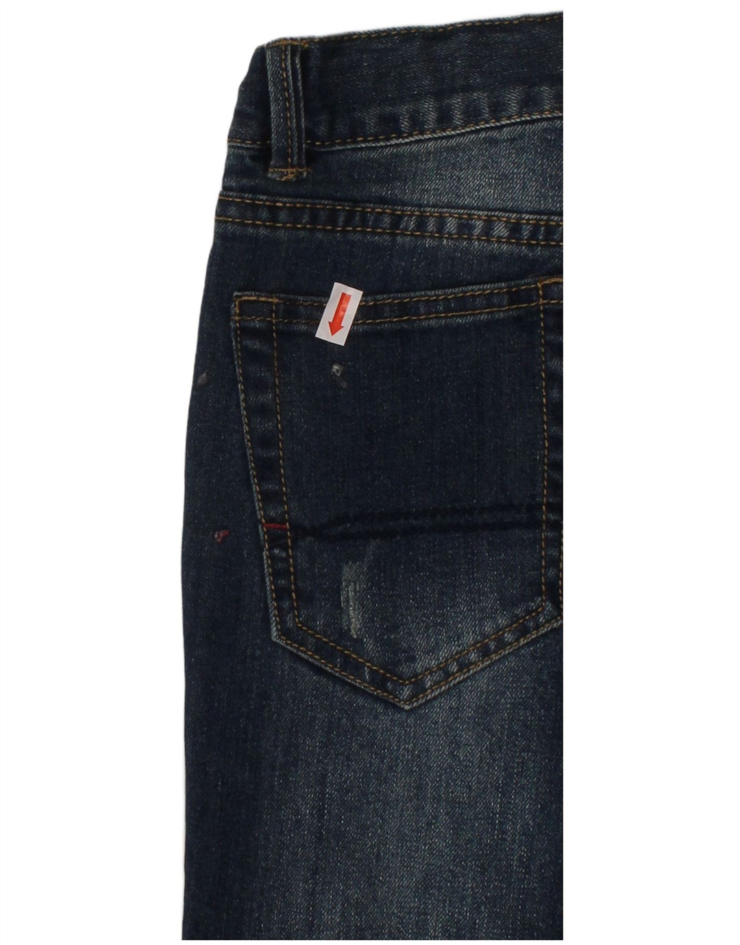 TOMMY HILFIGER Drenge Distressed Straight Jeans 5-6 år W24 L20 Blå