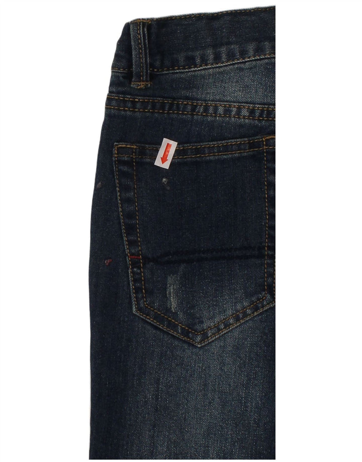 TOMMY HILFIGER Drenge Distressed Straight Jeans 5-6 år W24 L20 Blå