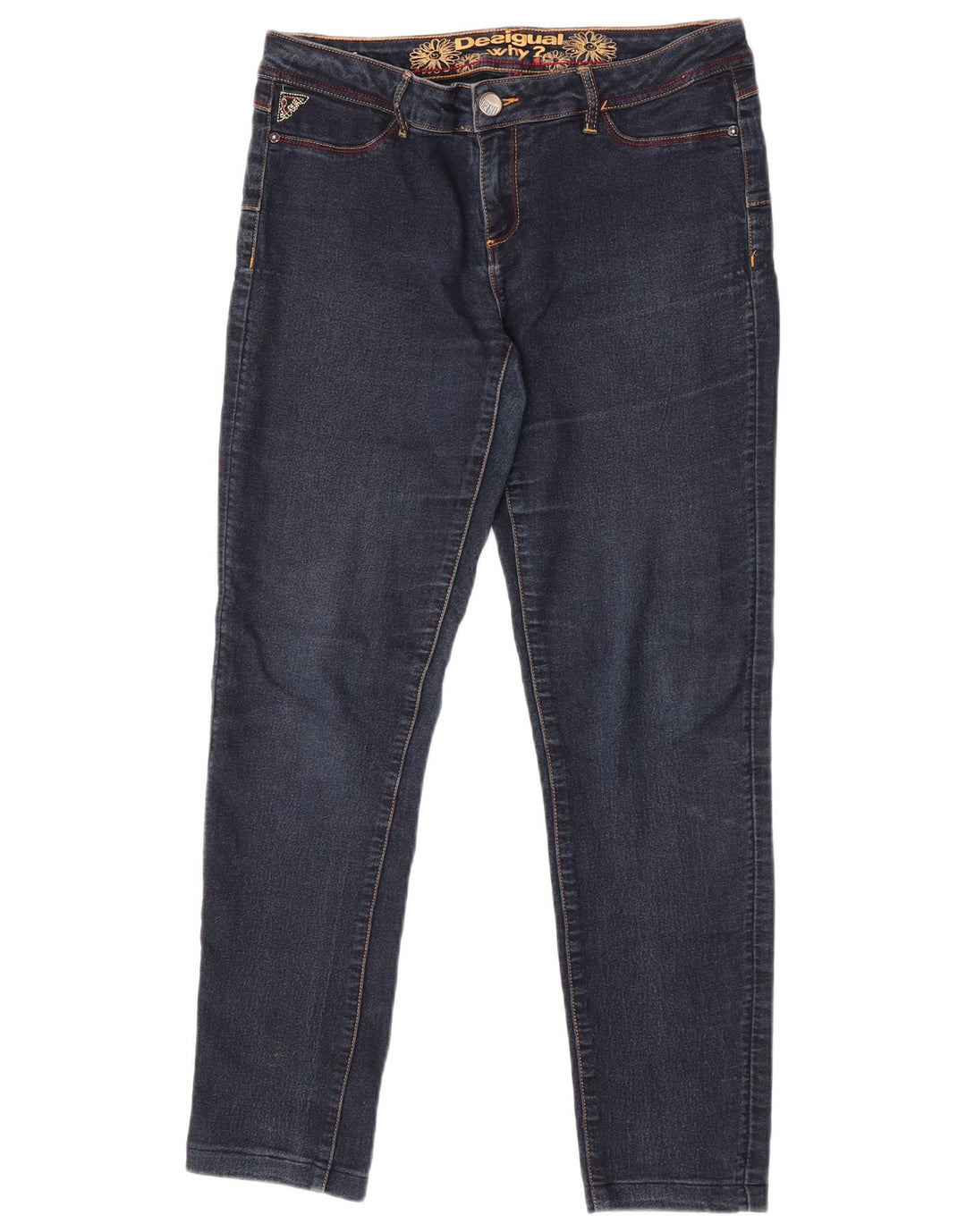 Desigual Dame Skinny Jeans W34 L29 Blå