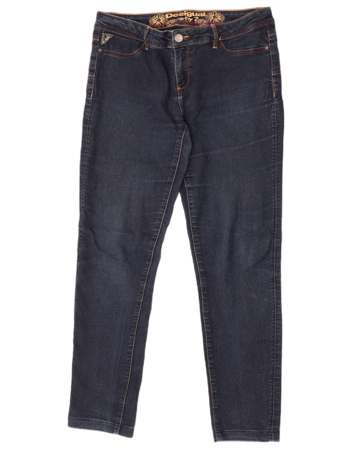 Desigual Dame Skinny Jeans W34 L29 Blå