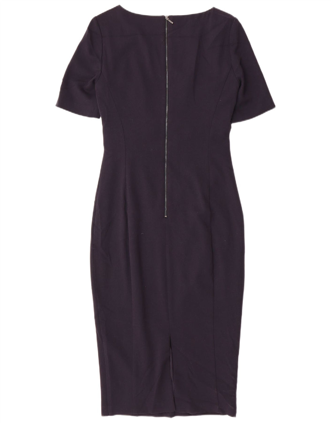 Marks & Spencer Womens Bodycon Dress UK 10 Small Navy Blue Polyester