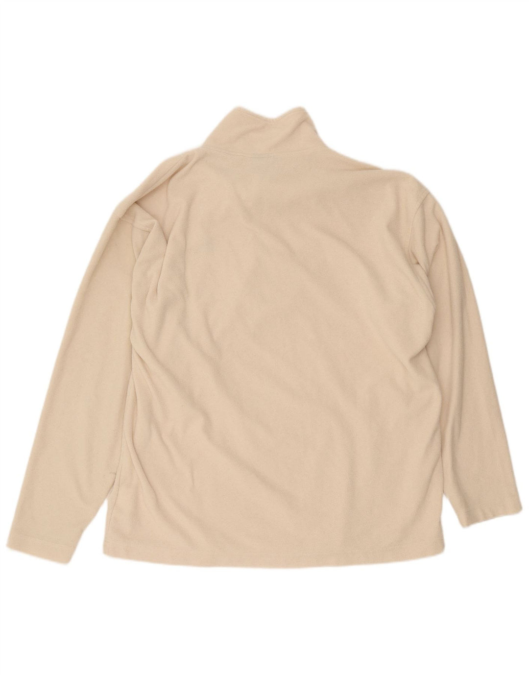 Kappa herre lynlås hals fleece trøje 2XL beige polyester