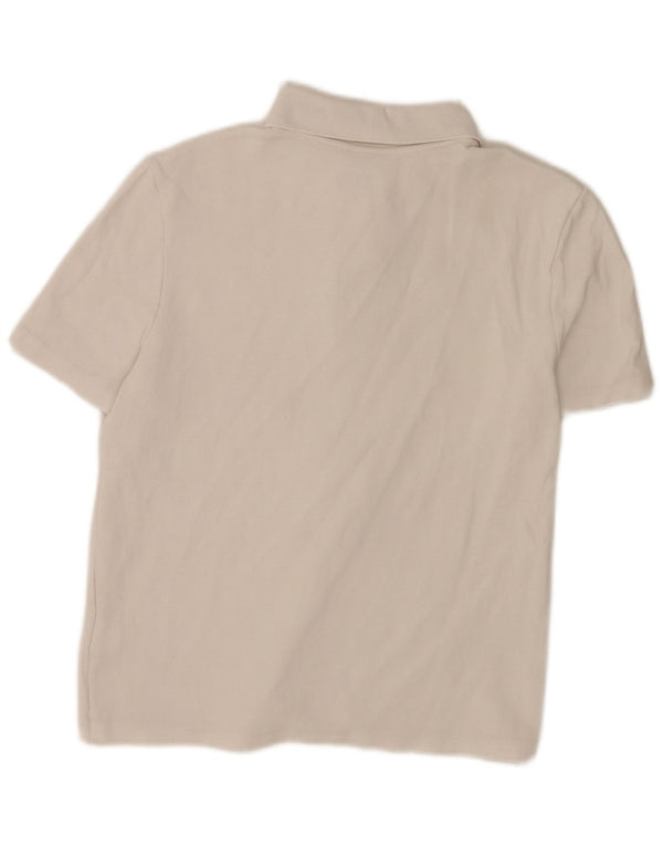 Lacoste Womens Regular Fit Polo Shirt Størrelse 40 Medium Hvid Bomuld