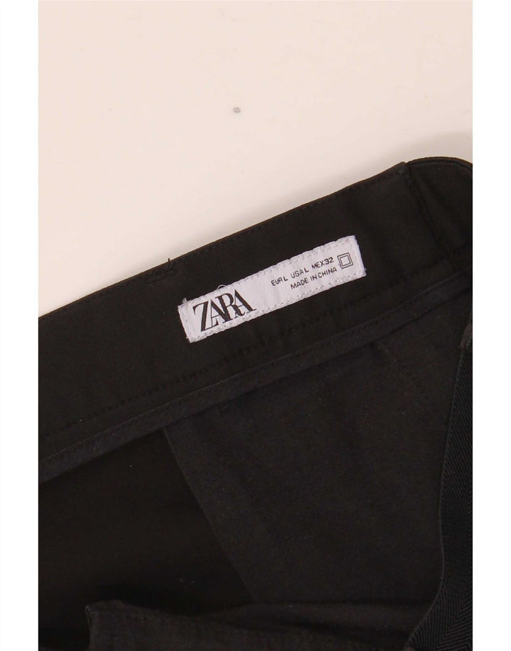 Zara Herre Slim Chino Bukser Large W32 L27 Sort