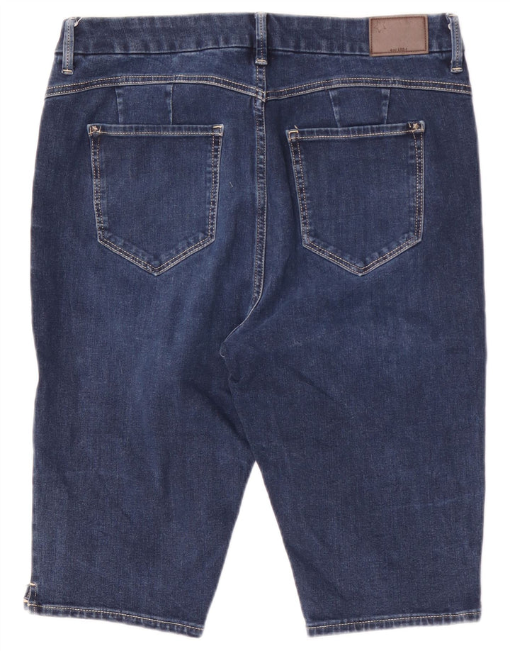 Marks & Spencer Dame denim Shorts UK 16 Large W34 Blue Cotton