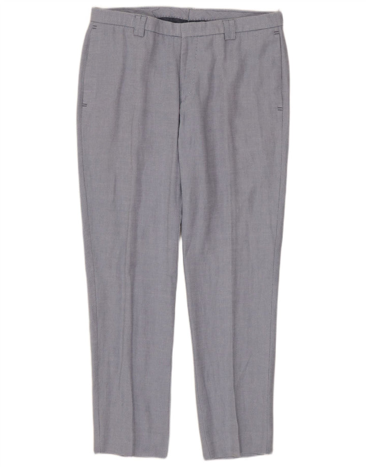 ZARA Herre Slim Chino Bukser EU 40 Medium W31 L30 Blå