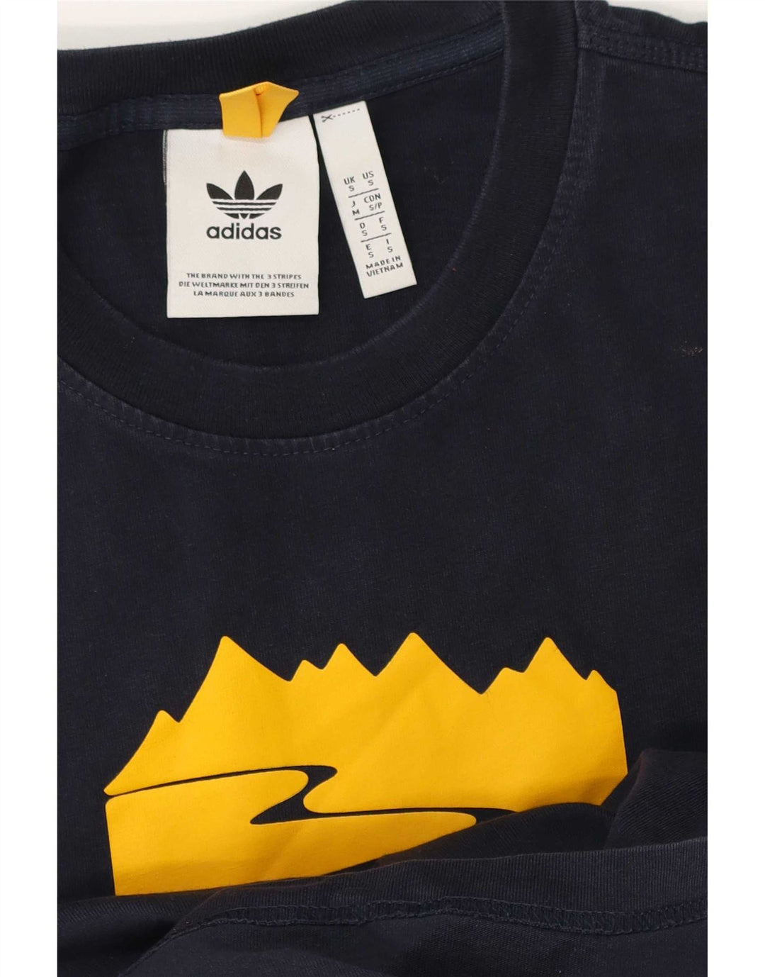 Adidas Grafisk T-shirt top til mænd, lille marineblå