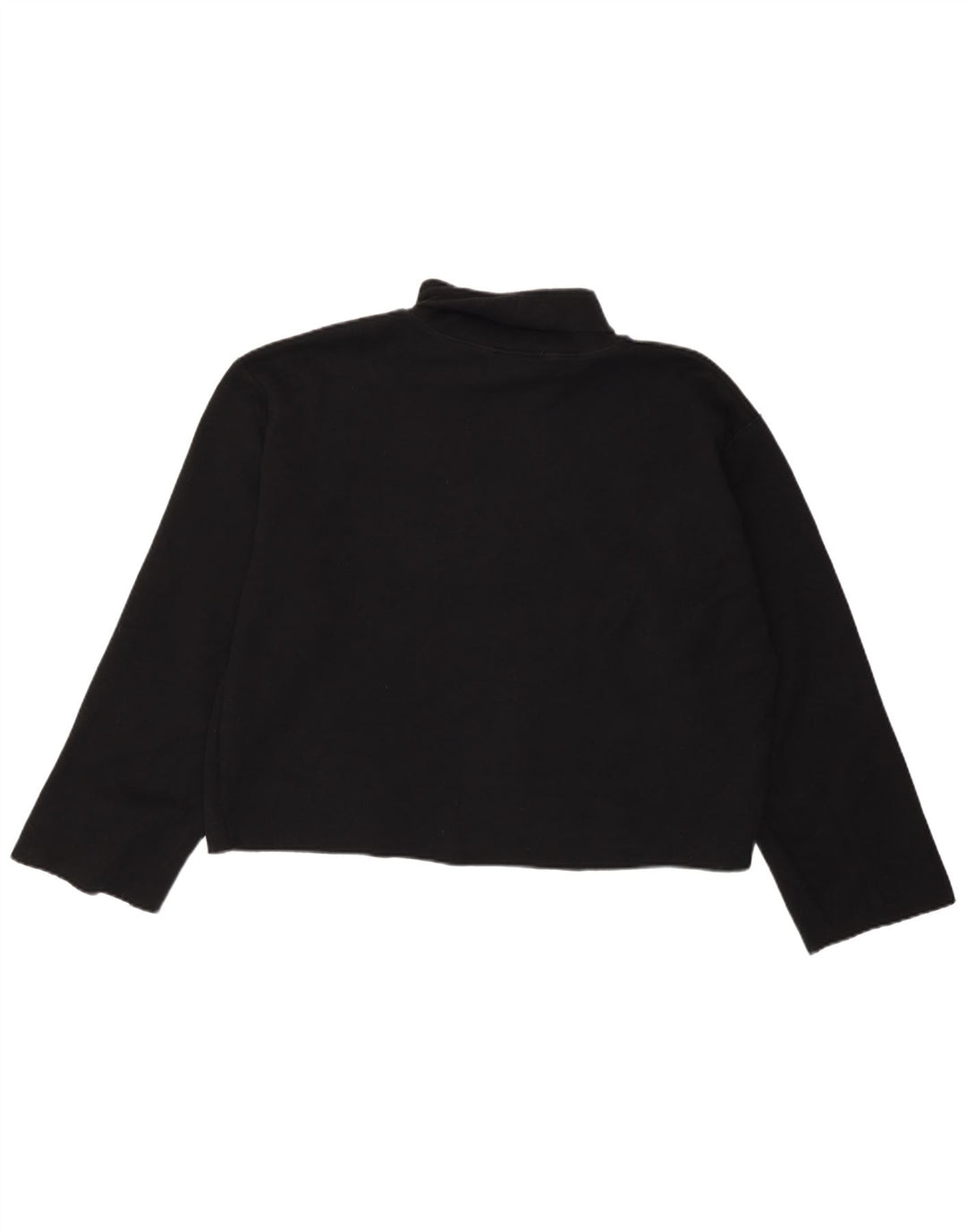 Zara Dame Top Langærmet UK 18 XL Sort Bomuld