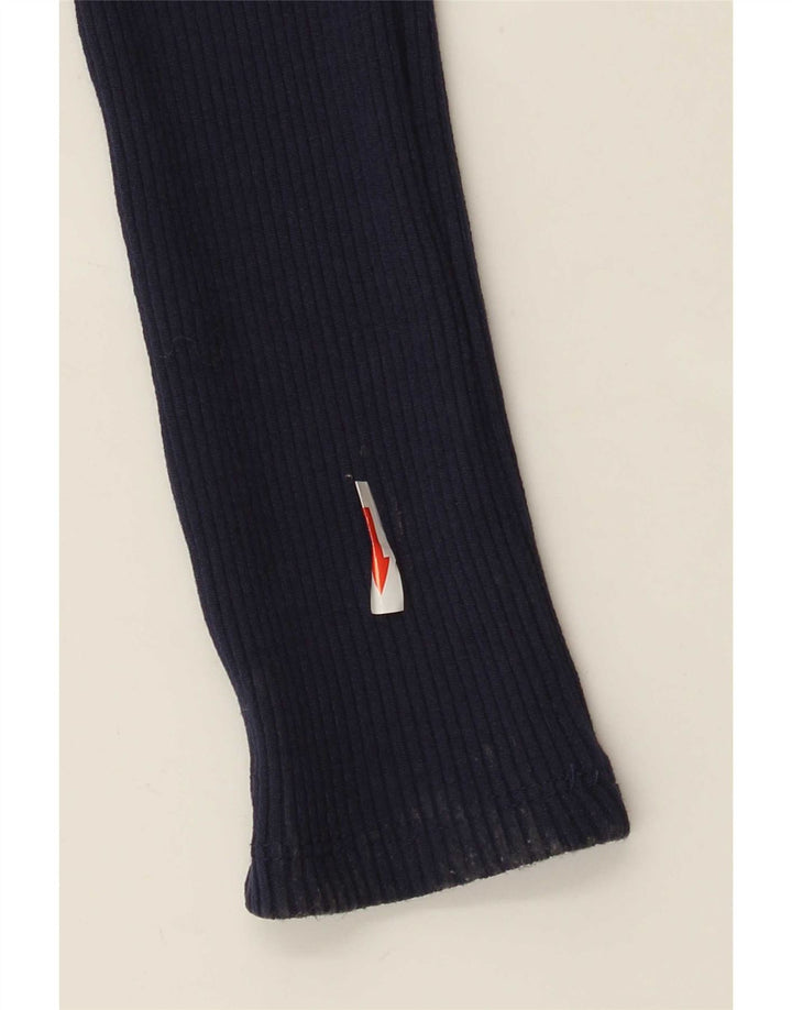 Zara Dame Ærmeløs Jumpsuit UK 10 Small Navy Blue