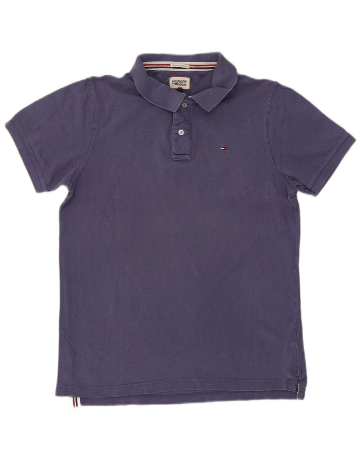 Tommy Hilfiger Herre poloshirt Stor marineblå bomuld