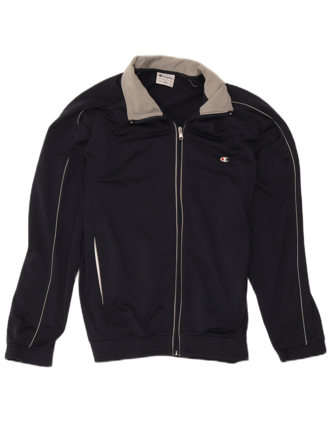 Champion Herre træningsdragt Topjakke Medium Navy Blue Colourblock Polyester