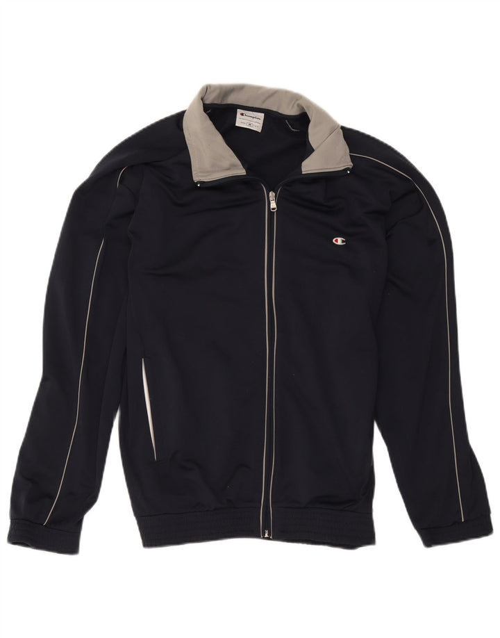 Champion Herre træningsdragt Topjakke Medium Navy Blue Colourblock Polyester