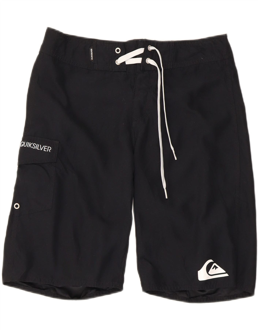 Quiksilver grafiske badeshorts til mænd, små sorte polyester