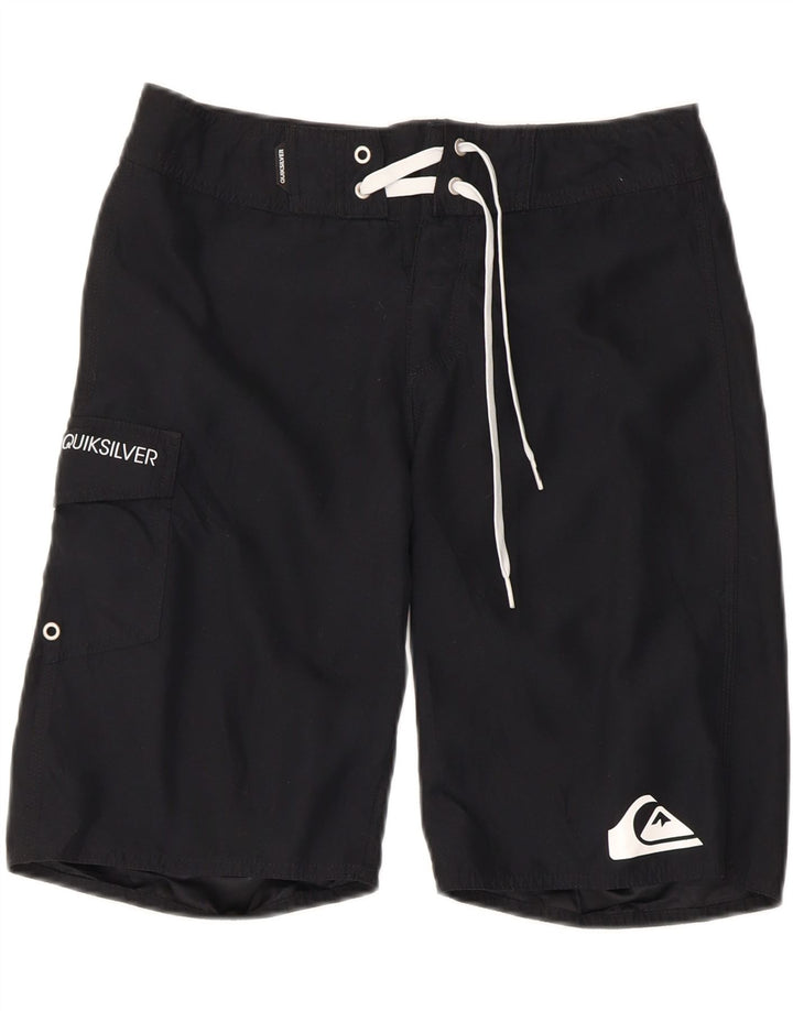 Quiksilver grafiske badeshorts til mænd, små sorte polyester