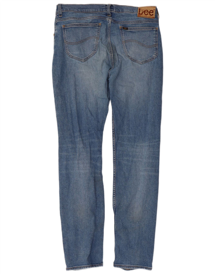 LEE Dame Rider Slim Jeans W34 L32 Blå Bomuld