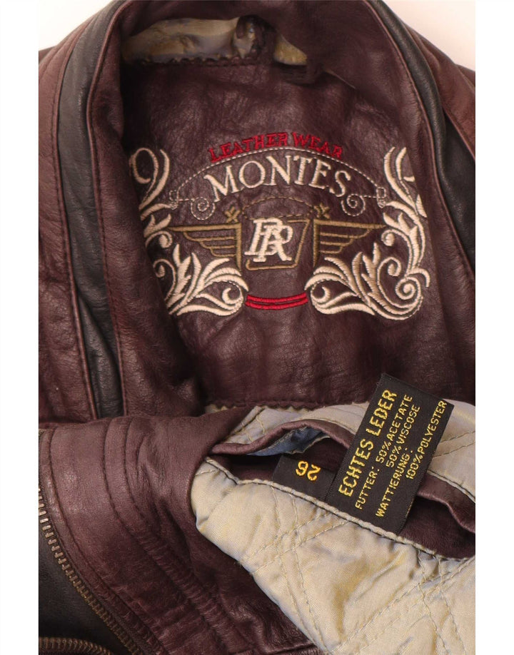 Montes Herre Læderjakke UK 44 2XL Brun