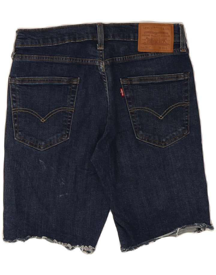 LEVI'S Mens 511 Denim Shorts W30 Medium Blue Cotton Vintage Levi's and Second-Hand Levi's from Messina Hembry 