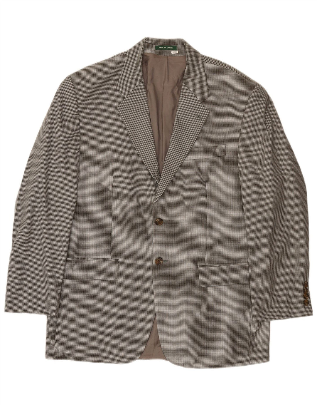 Ralph Lauren Herre 2-knaps blazerjakke UK 42 Large Grå Houndstooth